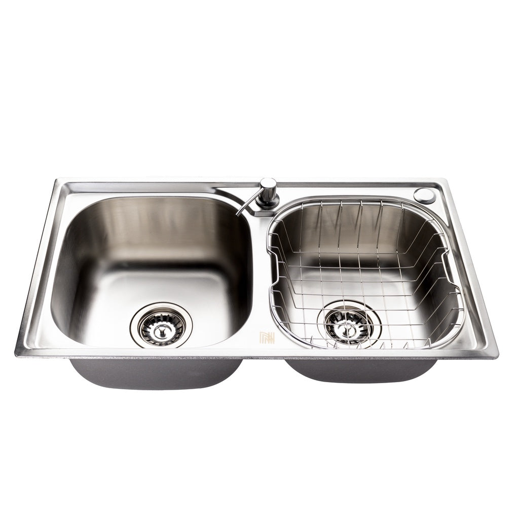 Kit Cuba Dupla Aço Inox Gourmet