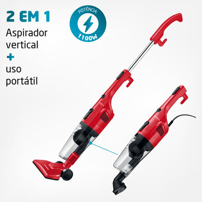 Aspirador de Pó Vertical 2 em 1 Mondial Turbo Cycle AP36 1100W