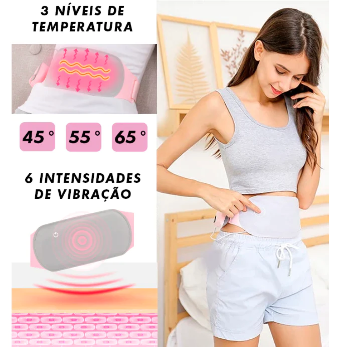 ALMOFADA PARA COLICA COM (AQUECEDOR & MASSAGEADOR)