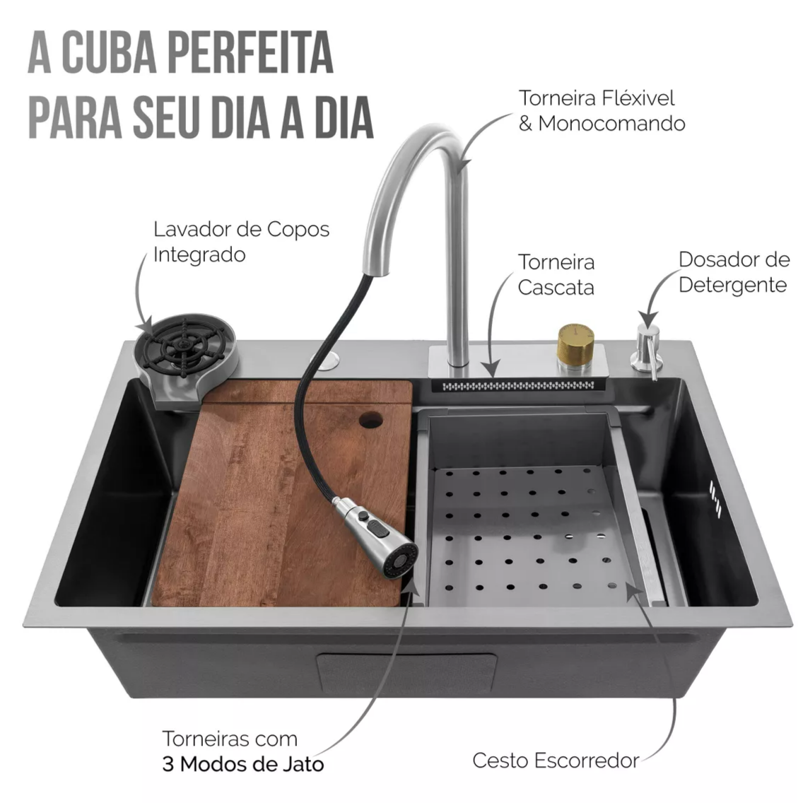 Cuba Cozinha Gourmet Prateado