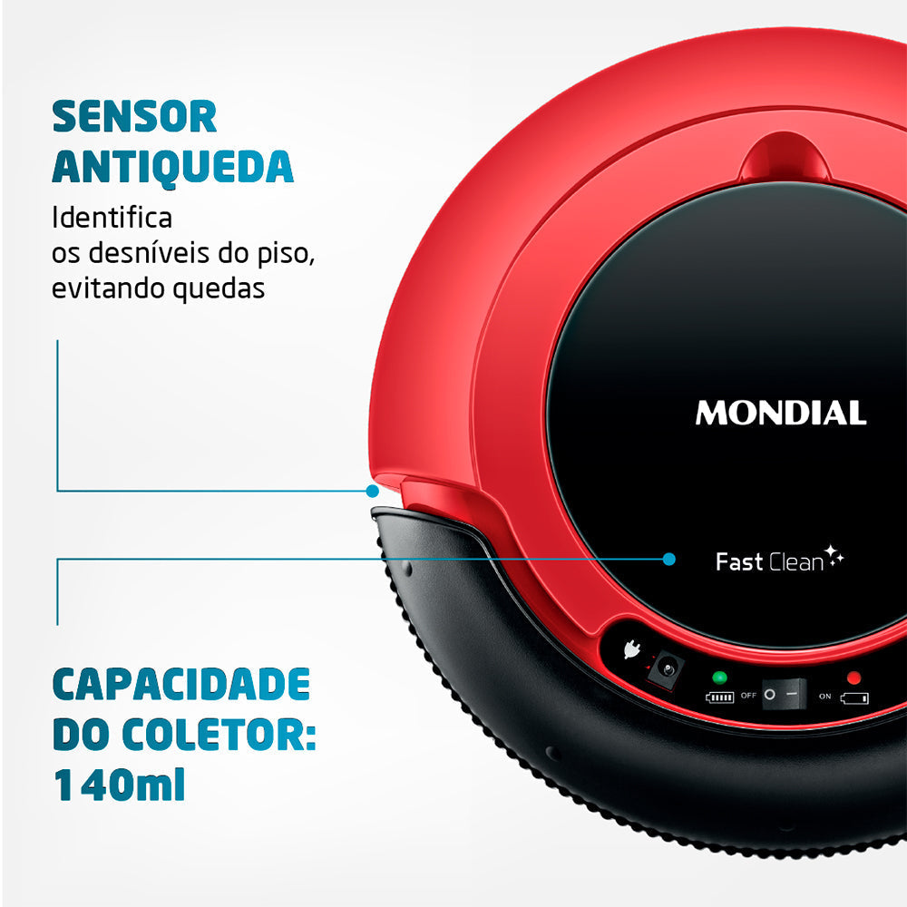 Aspirador Robô Função 3 em 1 Bivolt