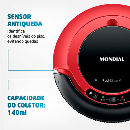 Aspirador Robô Função 3 em 1 Bivolt