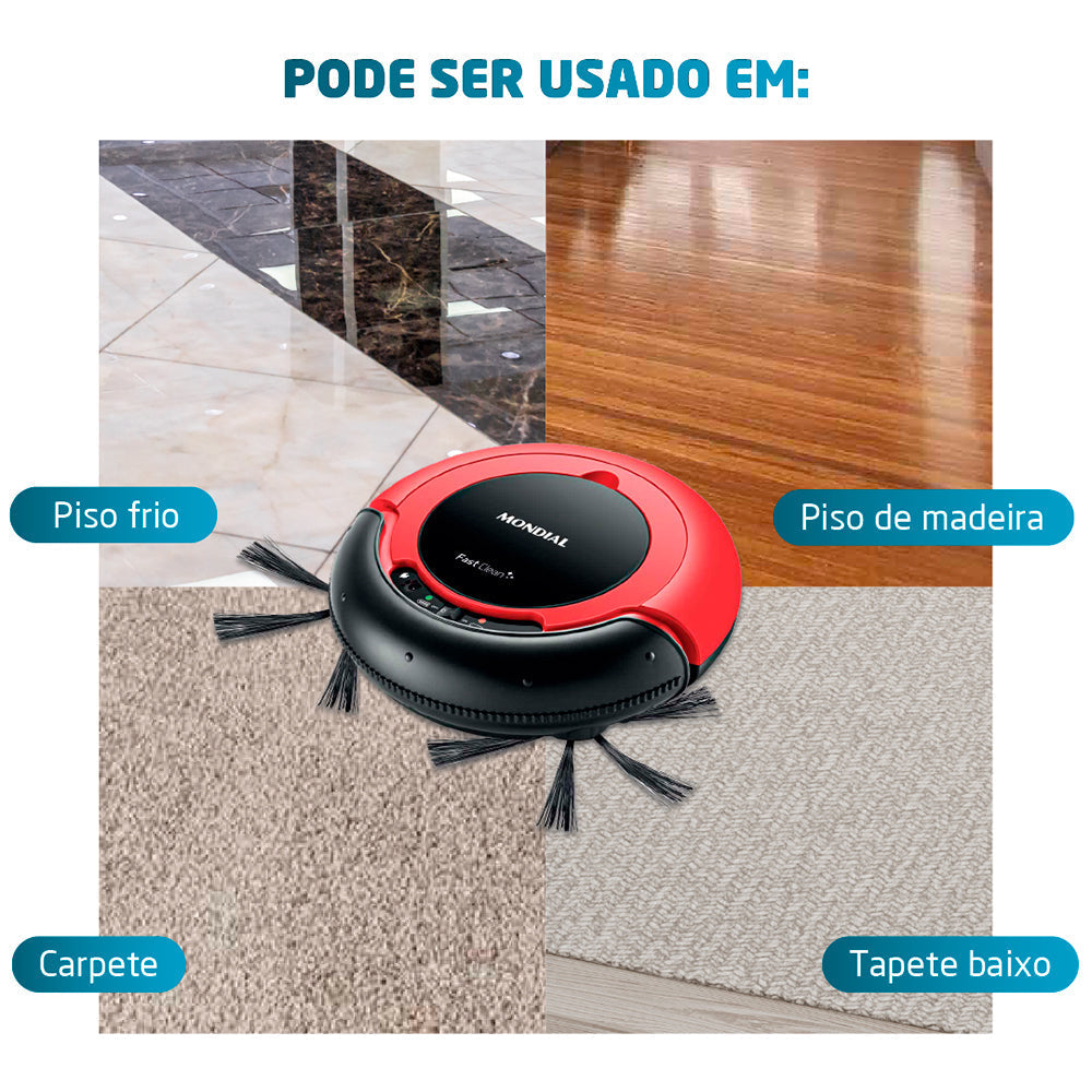 Aspirador Robô Função 3 em 1 Bivolt