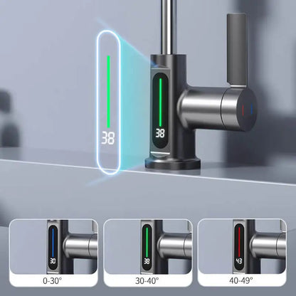 Torneira Digital com LED de Temperatura