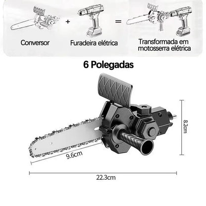 Mini Motosserra Elétrica Portátil Para Cortar Madeira