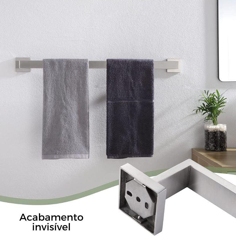 Acessório Para Banheiro Aço Inox 5 Peças