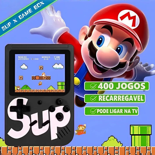 Vídeo Game Portátil com 400 Jogos Retrô Clássicos