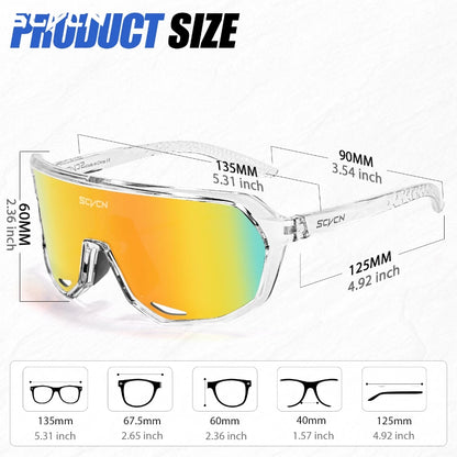 SCVCN Óculos De Sol Unissexo UV400 1 Lente