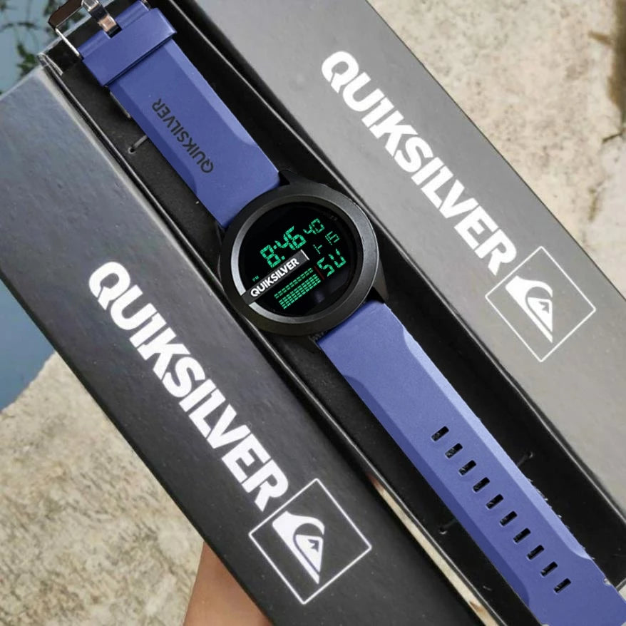 Relógio Digital Esportivo Quicksilver À Prova D'água 50M